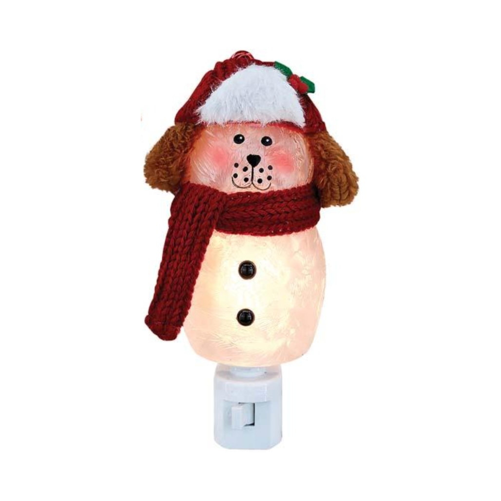 Stony Creek Frosted Glass Festive Pets Dog Night Light