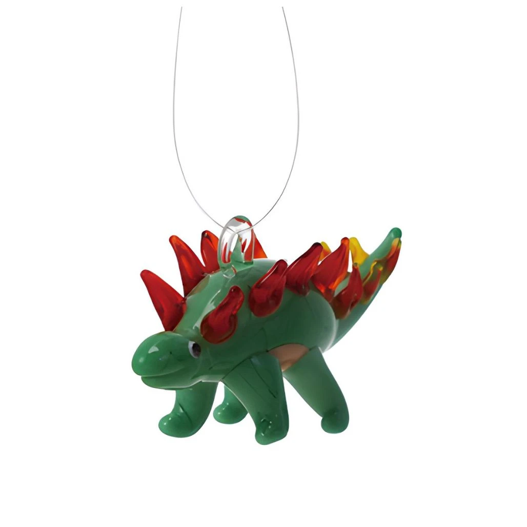 Glass Stegosaurus Ornament | 3 Inch