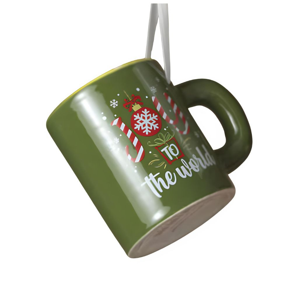 Holiday Green Mug Ornament | 3 Inch