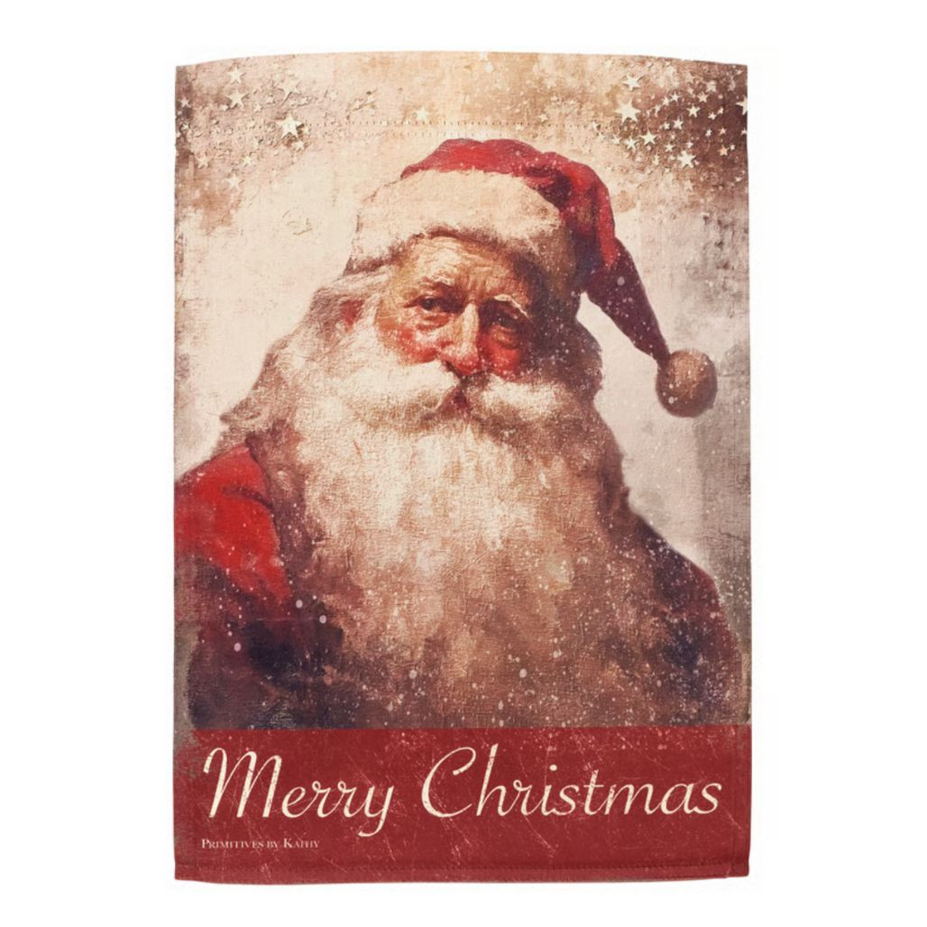 Santa’s Portrait Garden Flag | Double-Sided 12 x 18 Inch