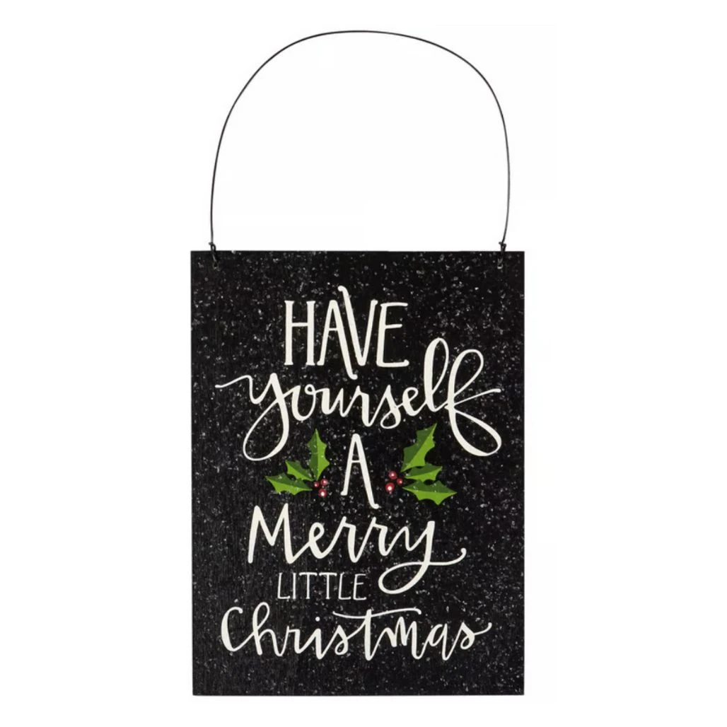 Merry Little Christmas Hanging Decor | 6 x 8 Inch