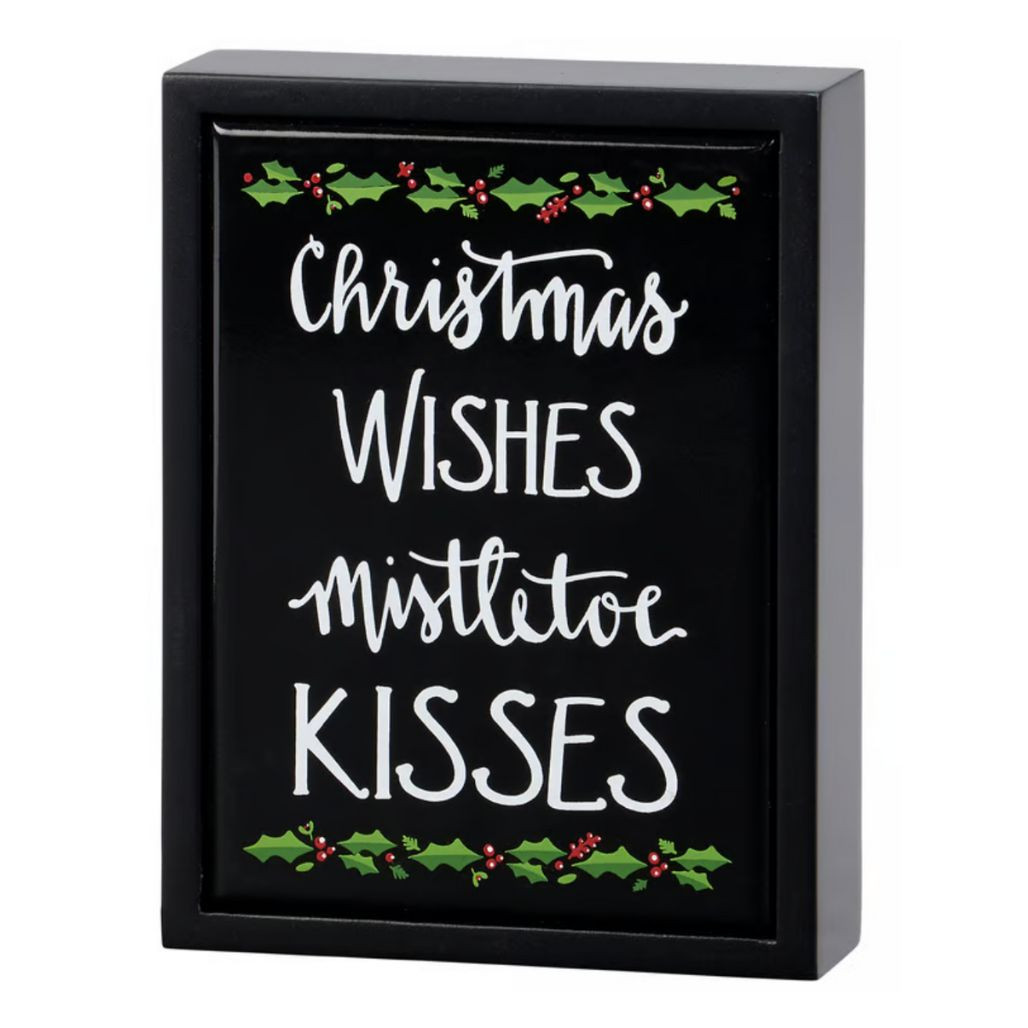 Mini Christmas Wishes Box Sign | 4.5 x 6 Inch