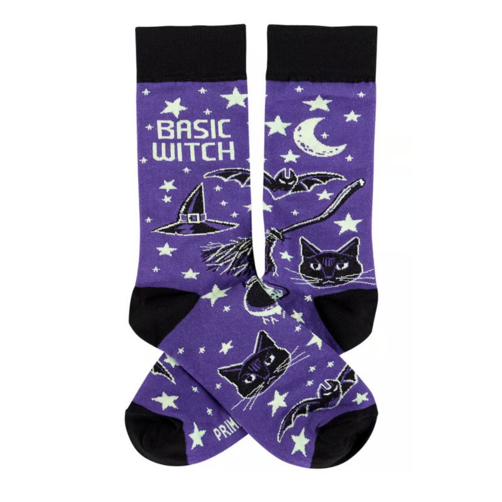 Basic Witch Halloween Socks | One Size Fits Most