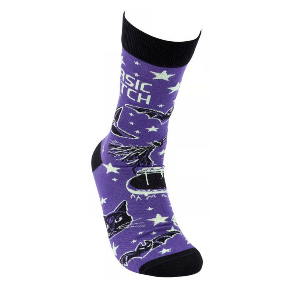 Basic Witch Halloween Socks | One Size Fits Most