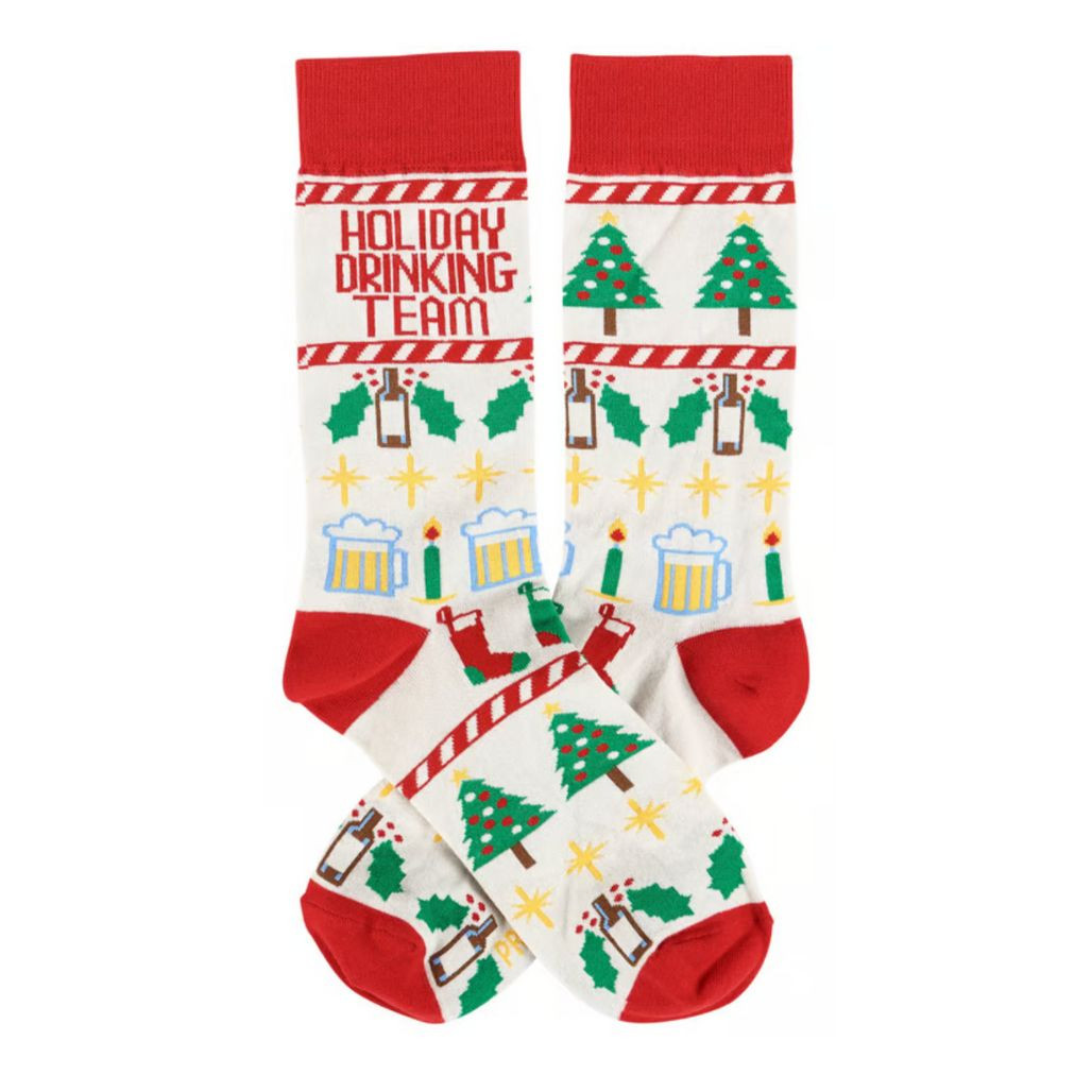 Holiday Drinking Team Christmas Socks | One Size Fits Most