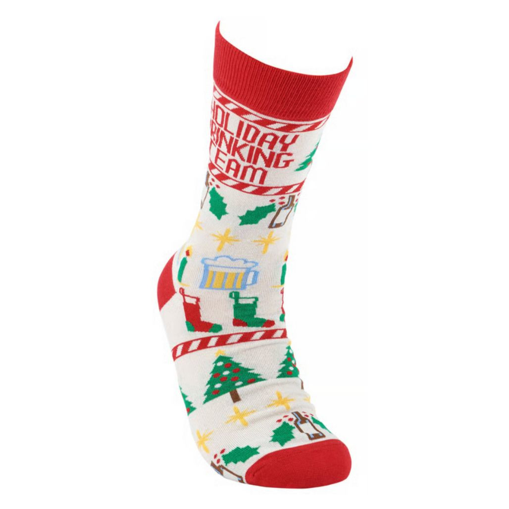 Holiday Drinking Team Christmas Socks | One Size Fits Most