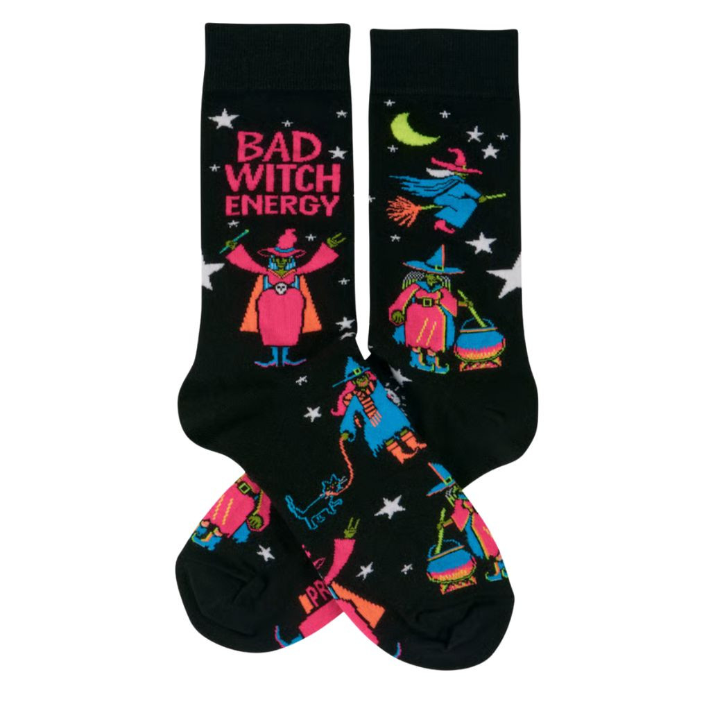 Bad Witch Energy Halloween Socks | One Size Fits Most