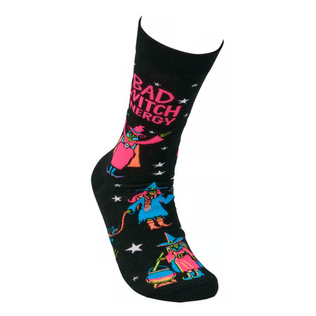 Bad Witch Energy Halloween Socks | One Size Fits Most