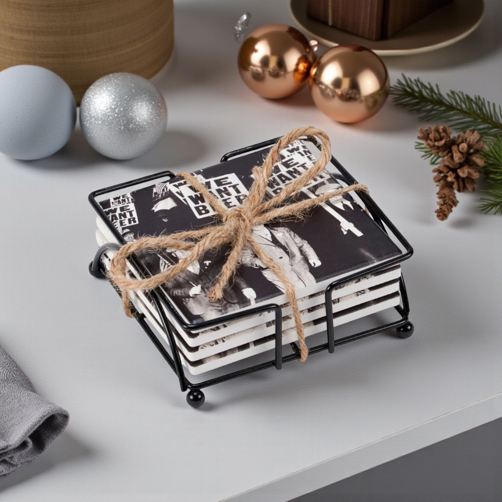 We Want Beer Coaster Set | 4 Stone Coasters