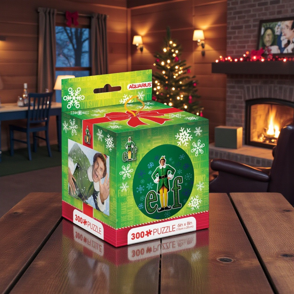 Elf Puzzle in Tin Globe | 300-Piece