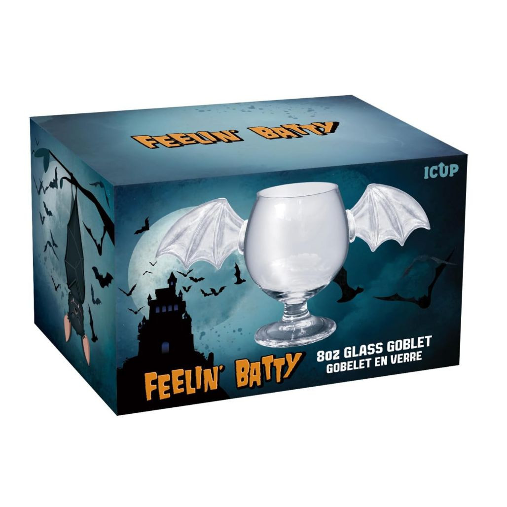 Feelin’ Batty Molded Glass Goblet | 15 oz