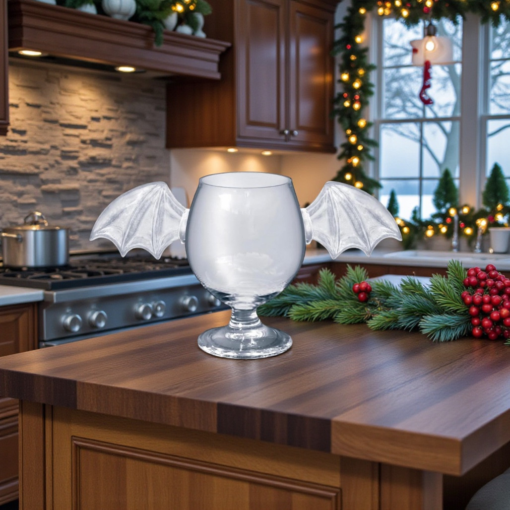 Feelin’ Batty Molded Glass Goblet | 15 oz