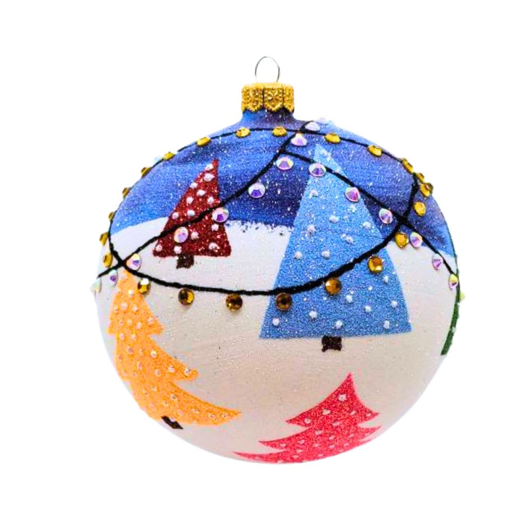 Thomas Glenn Festive Trees Glass Ornament | Handcrafted in Poland
