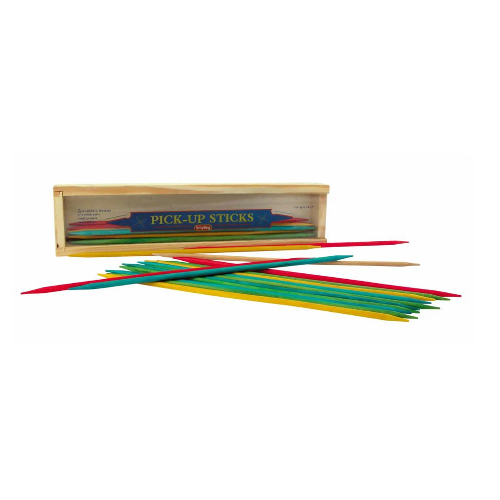 Wooden Pick-Up Sticks Game | 10 Inches