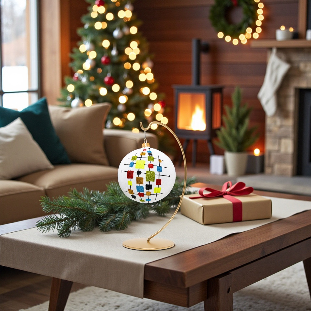 Thomas Glenn De Stijl Ornament | Mid-Century Sparkle