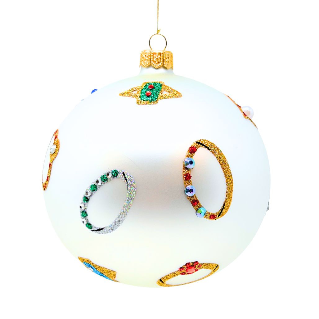 Thomas Glenn "Put A Ring On It" Engagement Ornament | 5" Glass Collectible