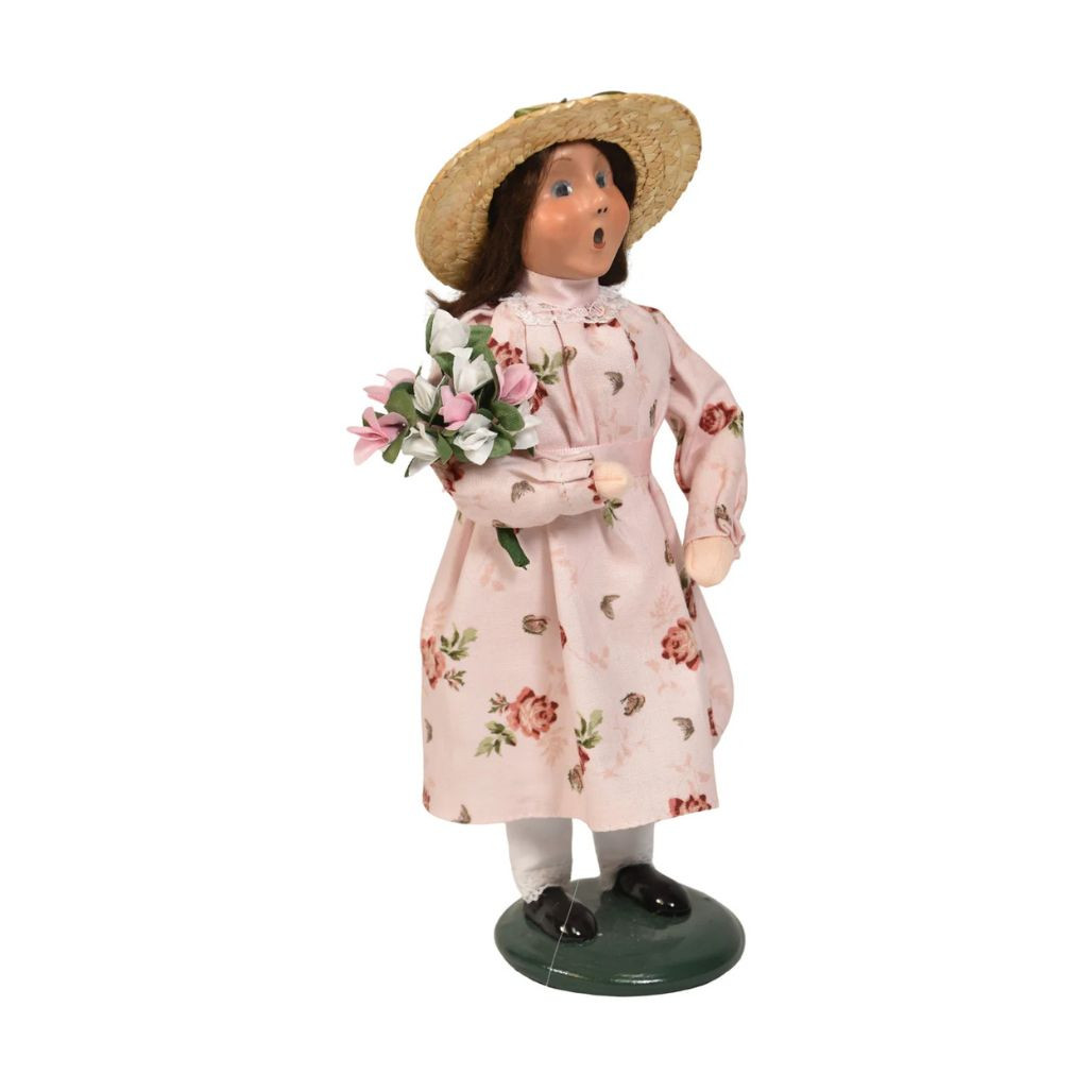 Byers’ Choice Girl with Flowers | Spring Caroler