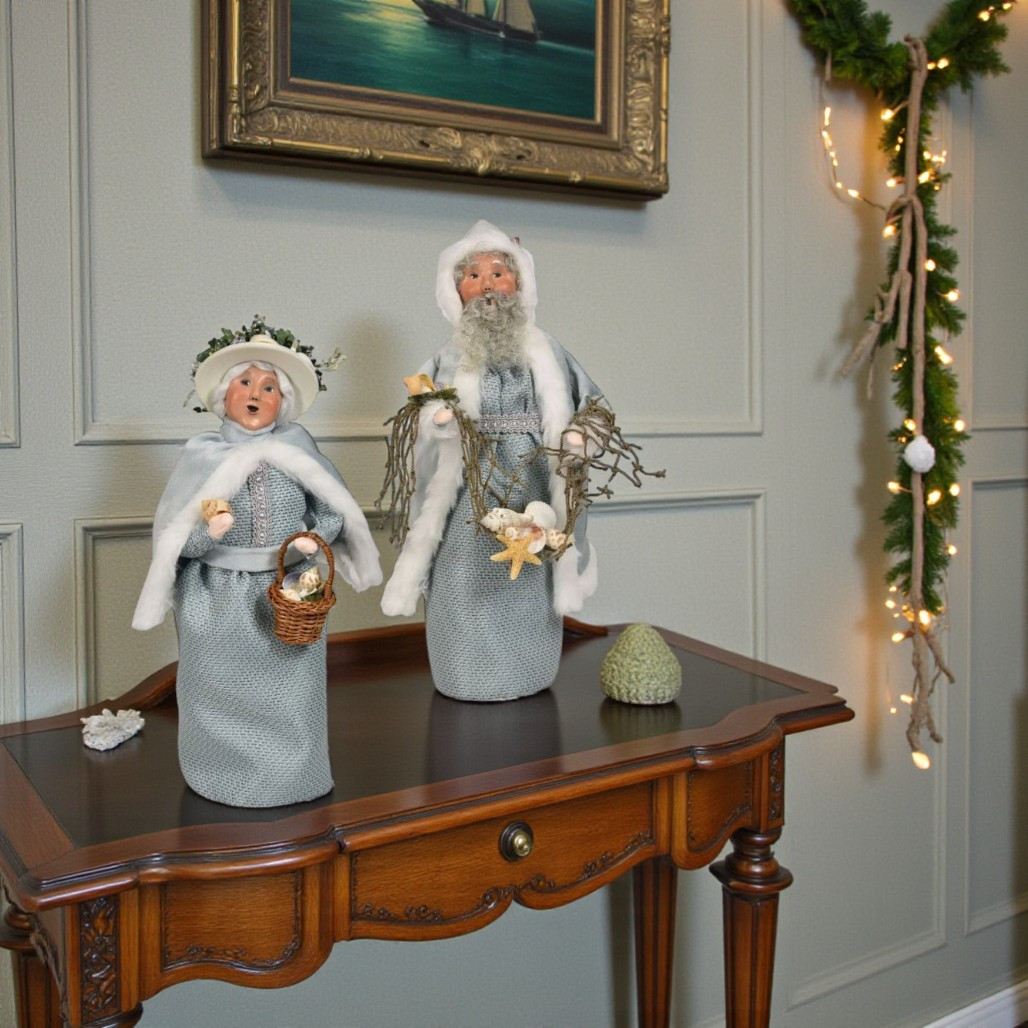 Byers’ Choice Nautical Mrs. Claus | Coastal Christmas Caroler