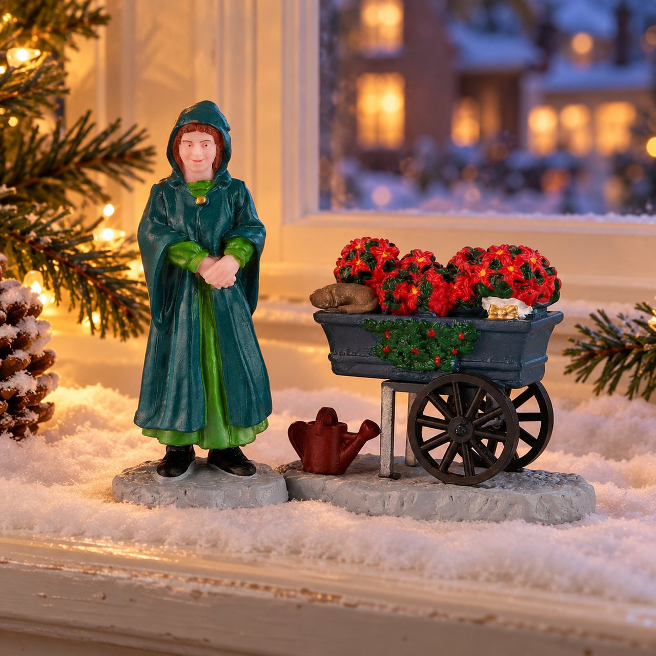 Lemax Caddington Floral Street Vendor Figurine | 2.8″ Resin