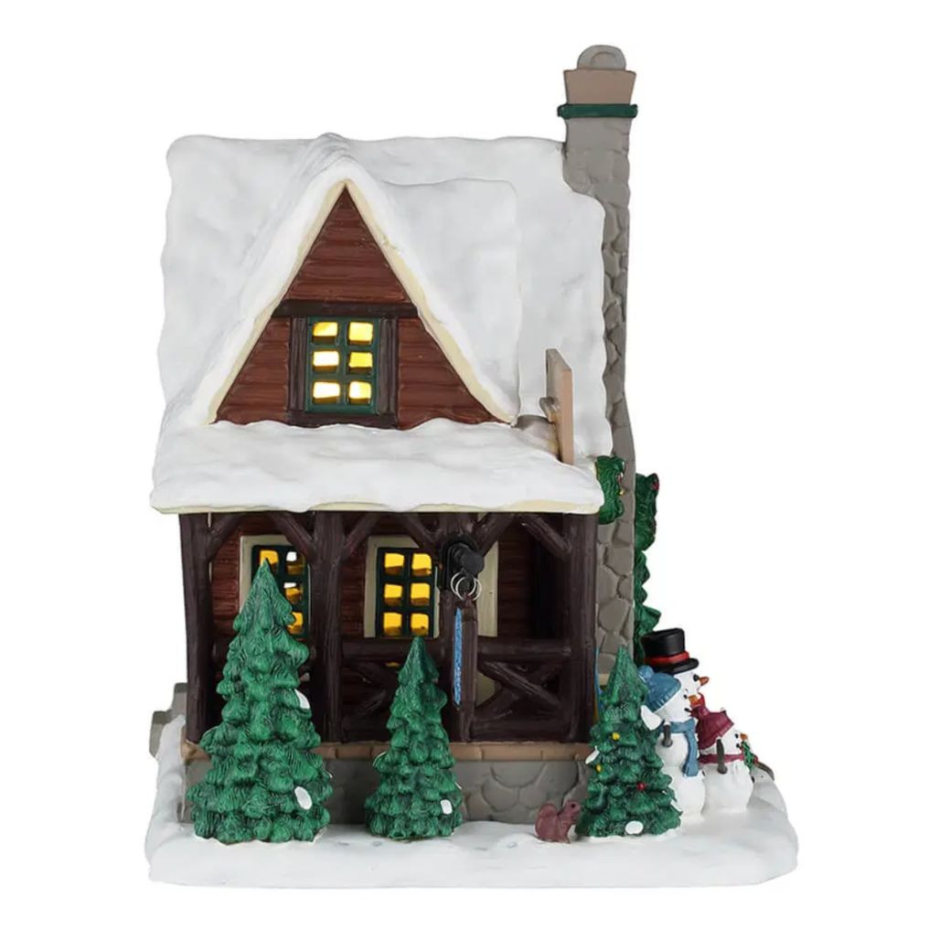 Lemax Vail Village Cozy Forest Cabin | Lighted Porcelain Building