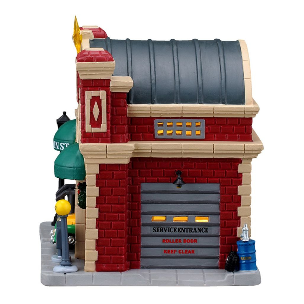Lemax Tinsel’s Taxi Company | Lighted Porcelain Building