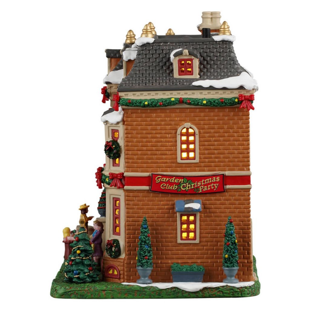 Lemax Garden Club Christmas Party | Lighted Porcelain Building