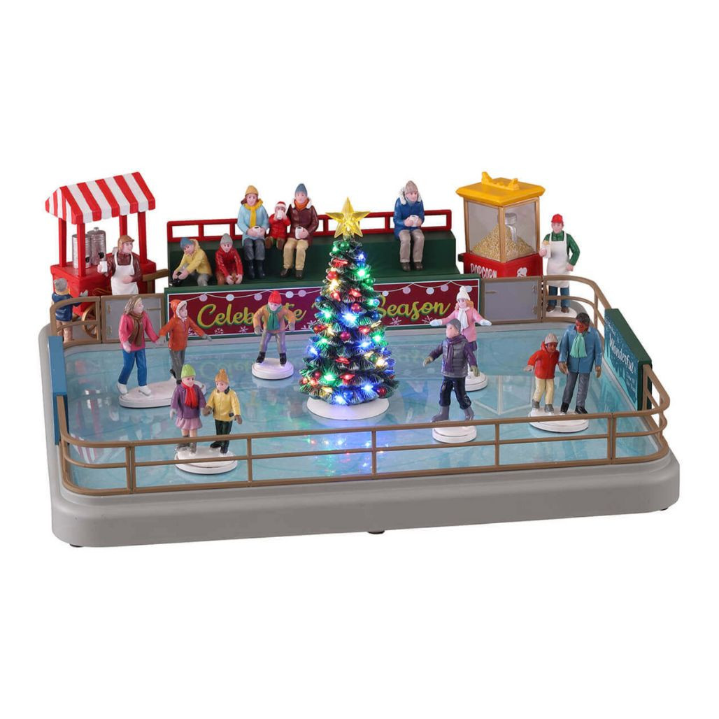 Lemax Vail Village Outdoor Skating Rink | Lights, Sound, Motion