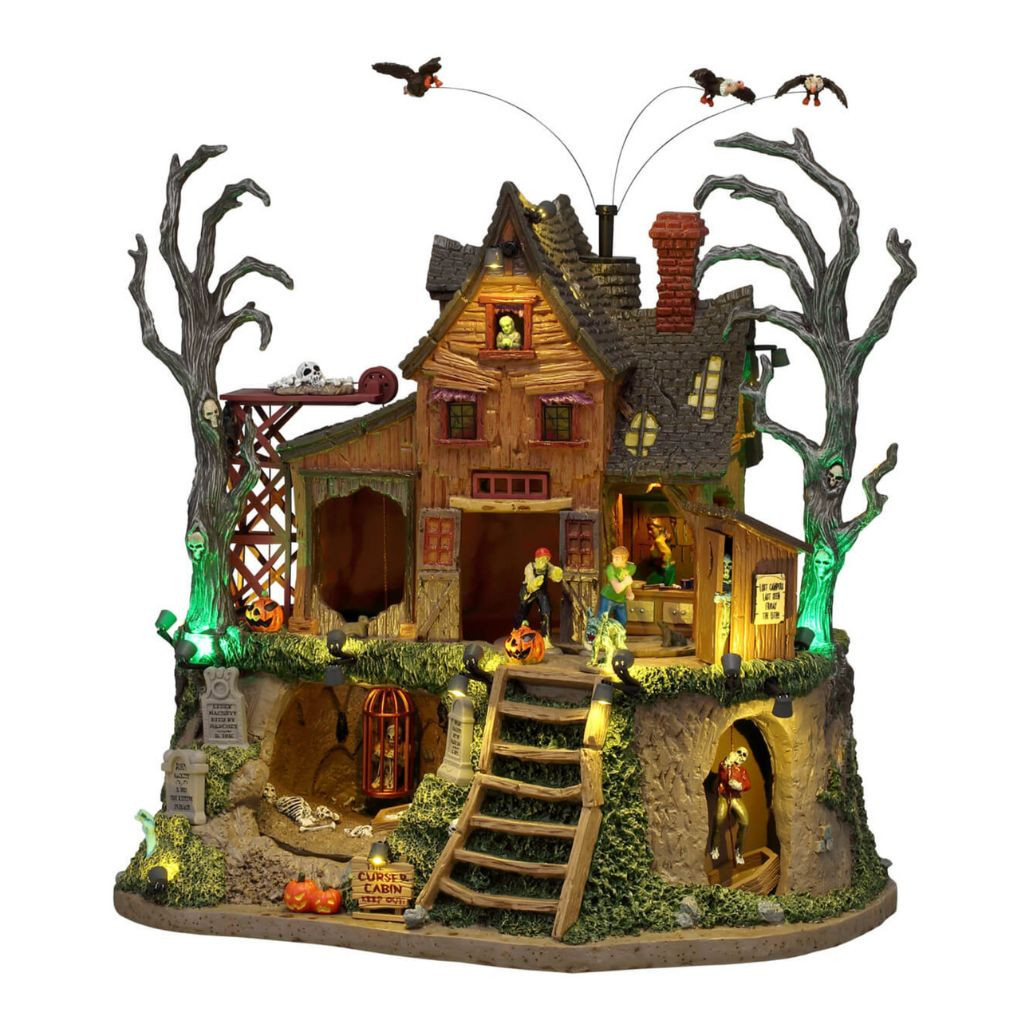 Lemax Spooky Town The Cursed Cabin | Lights, Sound and Motion