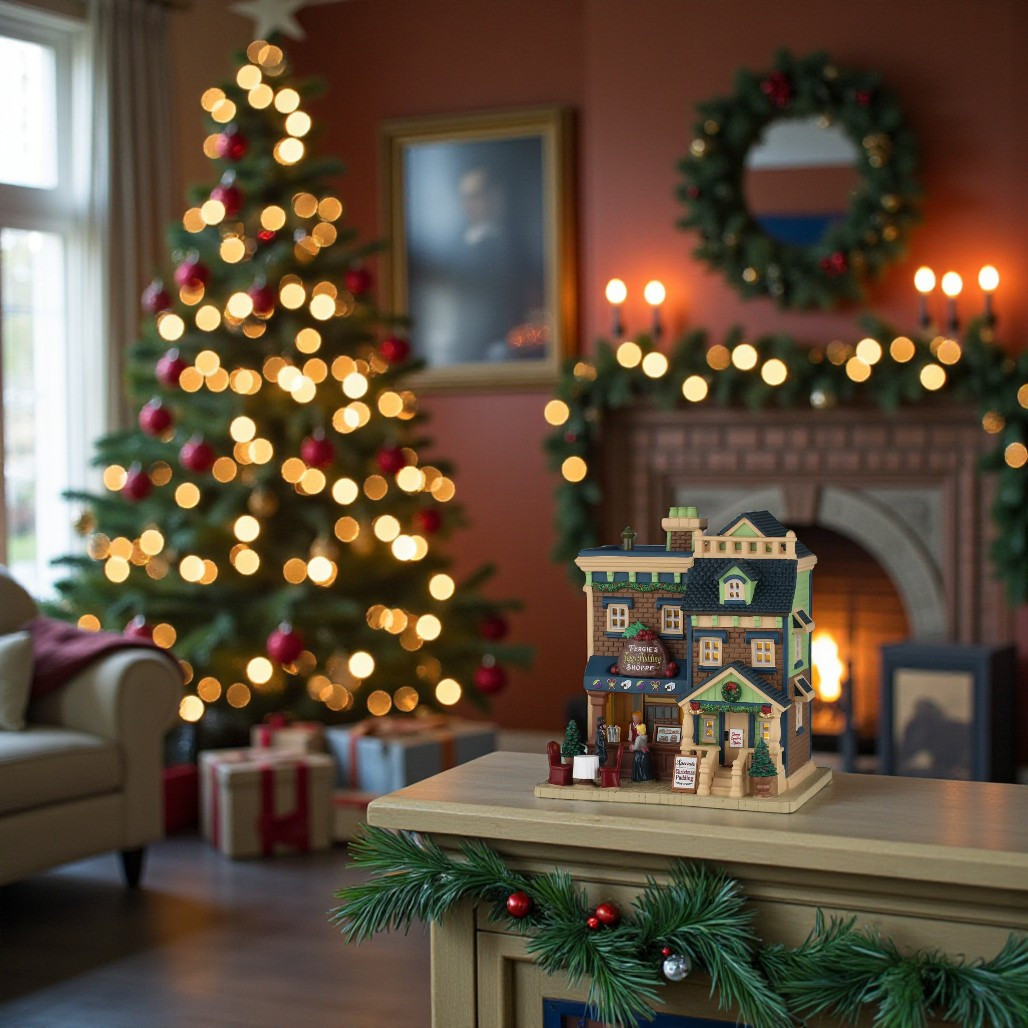 Lemax Caddington Fergies Figgy Pudding Shoppe | Lighted Building