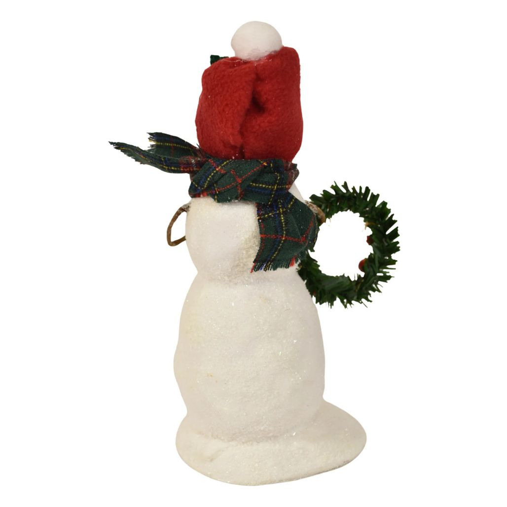 Byers’ Choice Snowman with Wreath Figurine