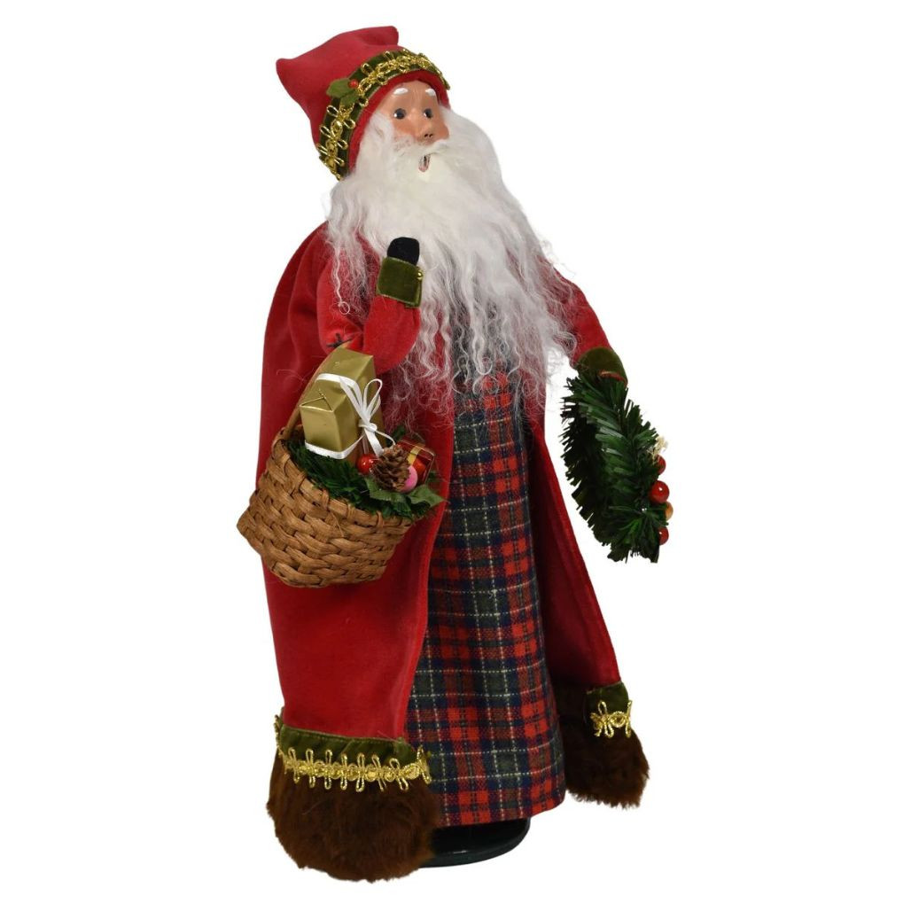 Byers’ Choice English Countryside Santa Caroler | 13 inches