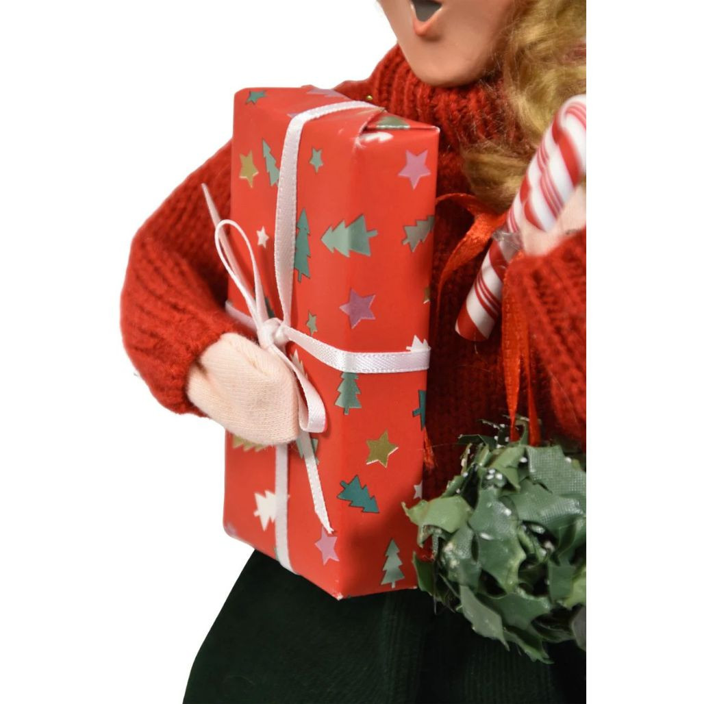 Byers’ Choice Shopping Family Girl Caroler | 10 inches