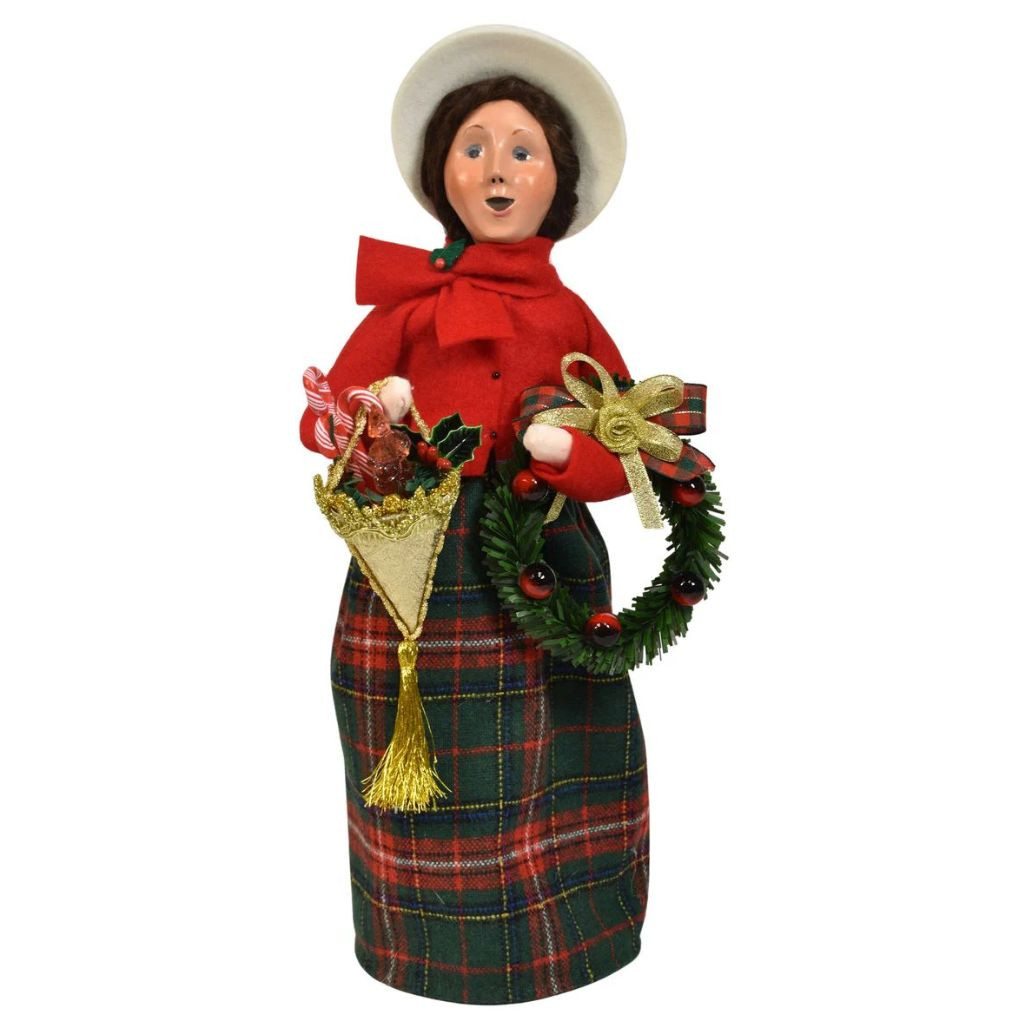 Byers’ Choice Shopping Family Woman Caroler | 13 inches