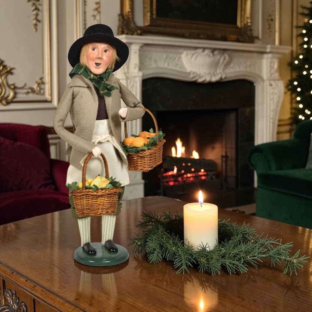 Byers’ Choice Produce Peddler Caroler | 13 inches