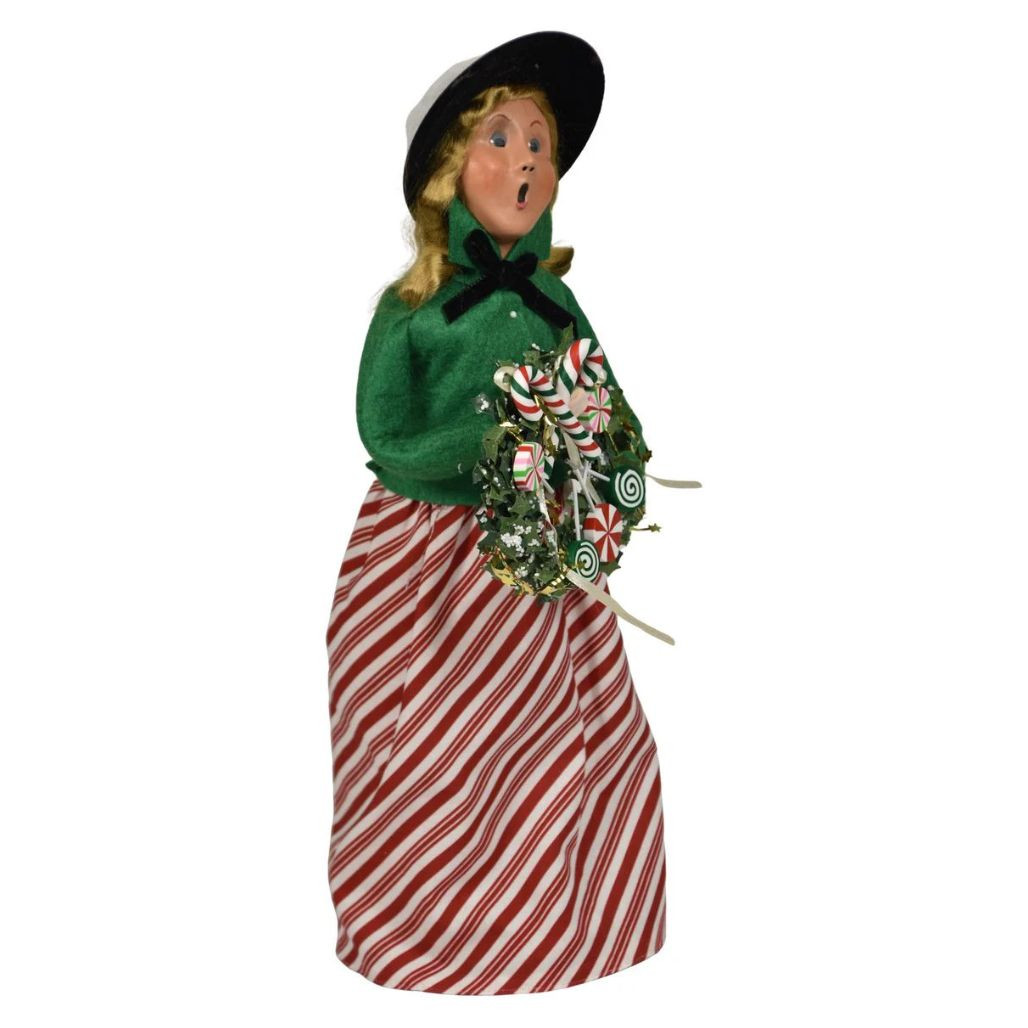 Byers’ Choice Merry Mint Woman Caroler | 13 inches