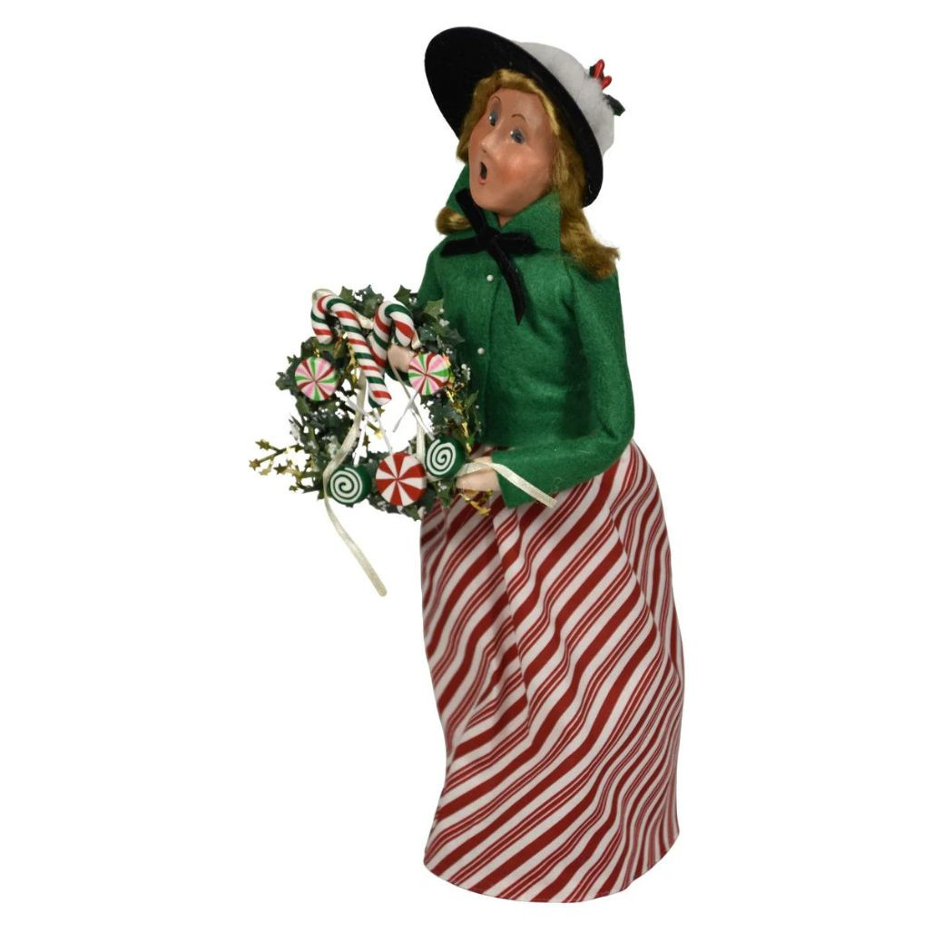 Byers’ Choice Merry Mint Woman Caroler | 13 inches