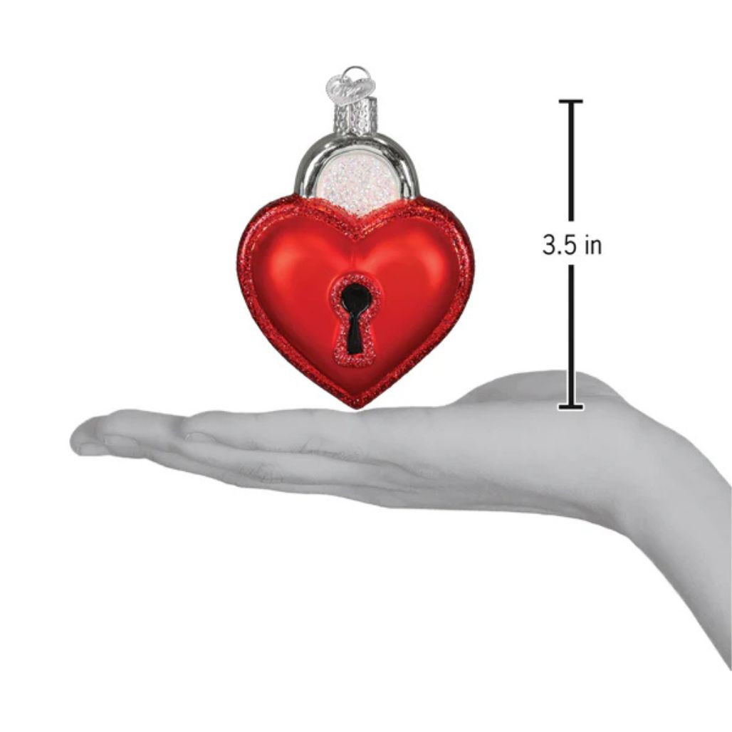 Old World Christmas Love Lock Ornament | Hand-Blown Glass
