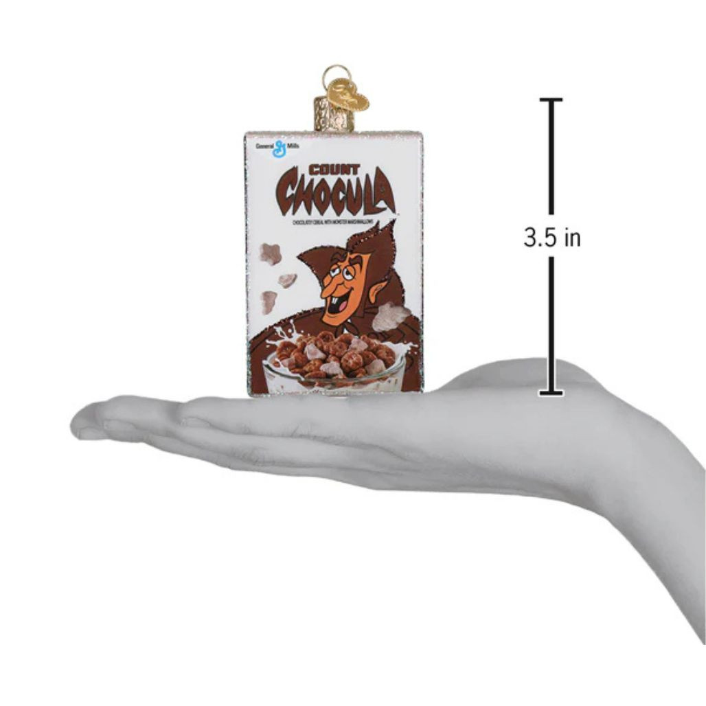 Old World Christmas Count Chocula Box Ornament | Blown Glass 3.5in