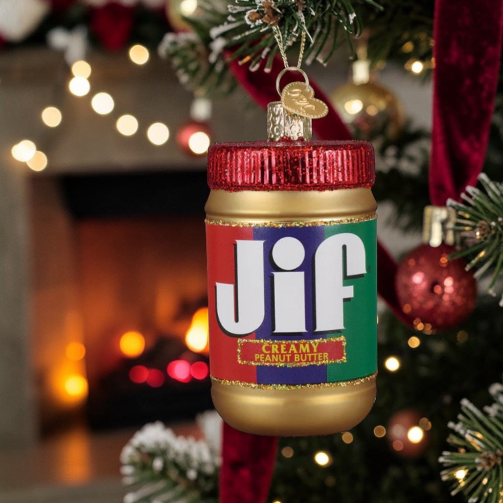Old World Christmas Jif Peanut Butter Ornament | Blown Glass