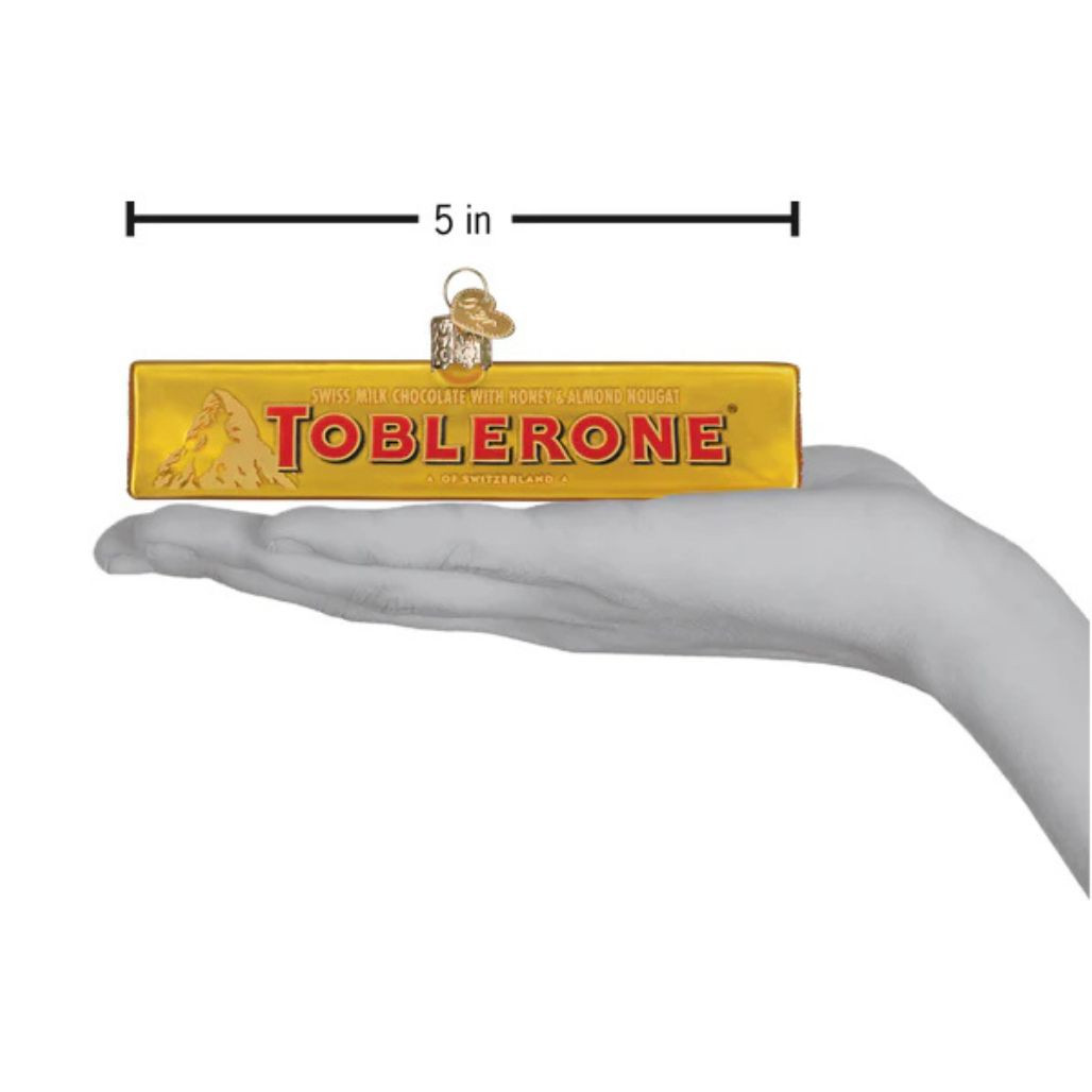 Old World Christmas Toblerone Ornament | Blown Glass 5in
