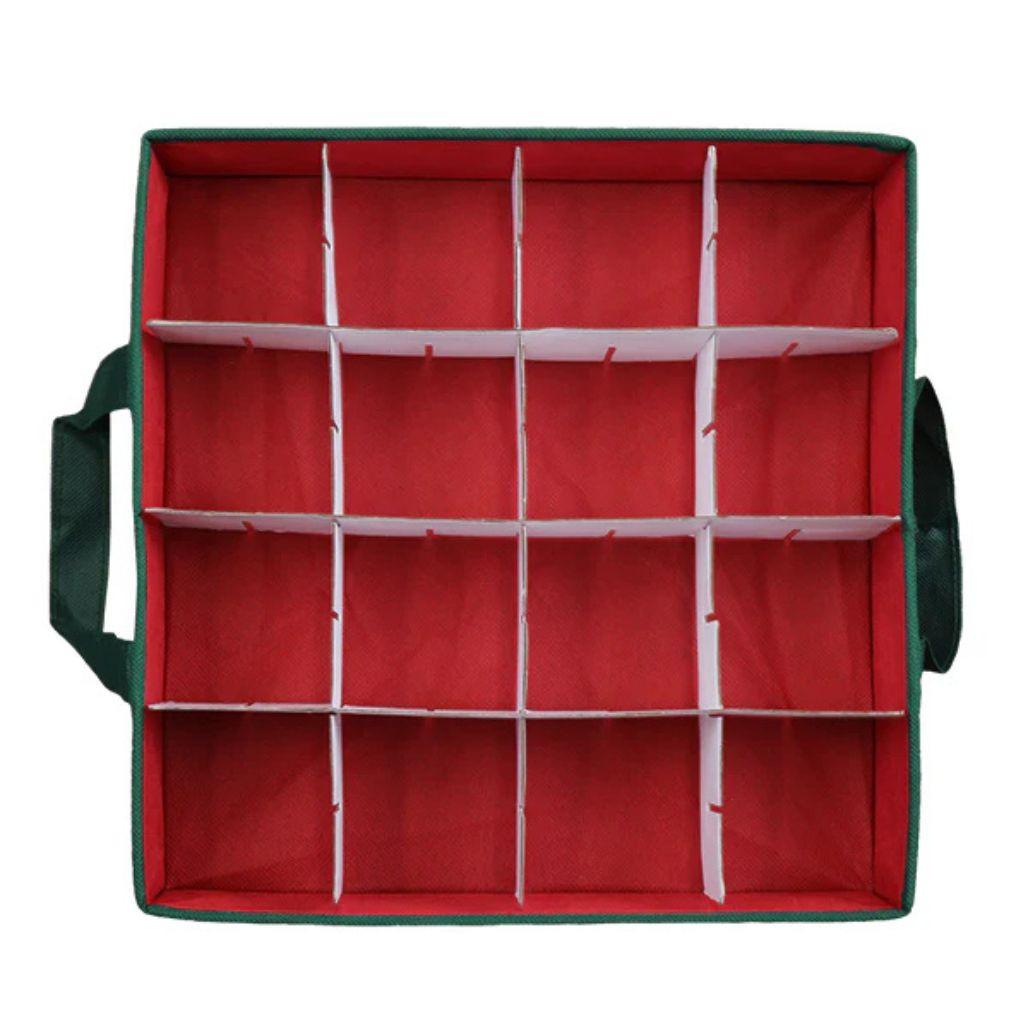 Old World Christmas Ornament Storage Box | Holds 64 Ornaments
