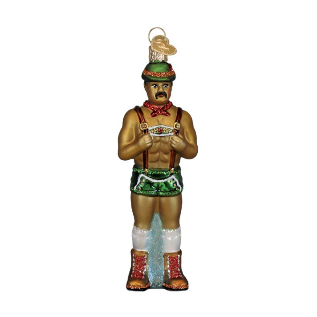 Old World Christmas Prancer Holly Jolly Hunk | Blown Glass