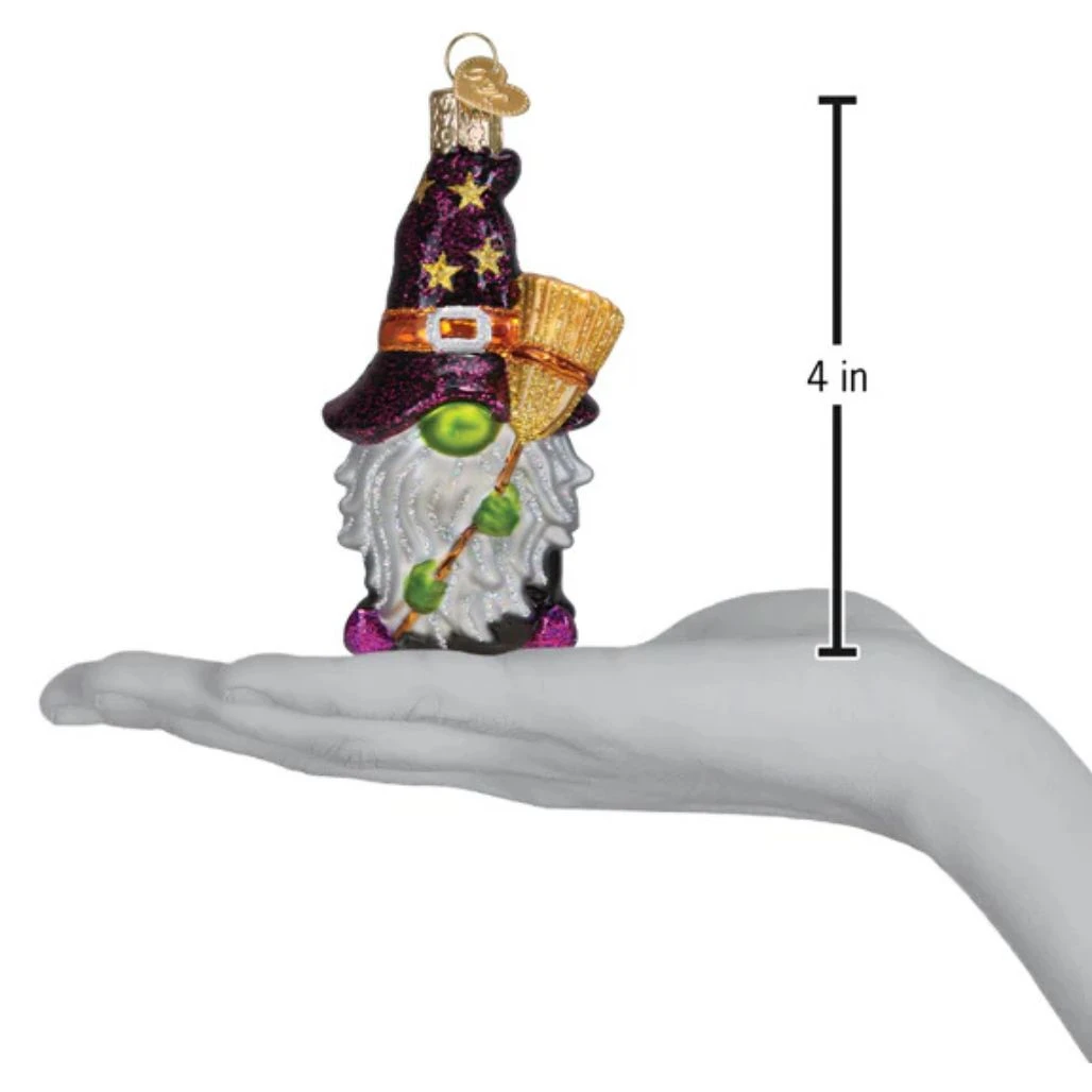 Old World Christmas Witch Gnome Ornament | Mouth-Blown Glass