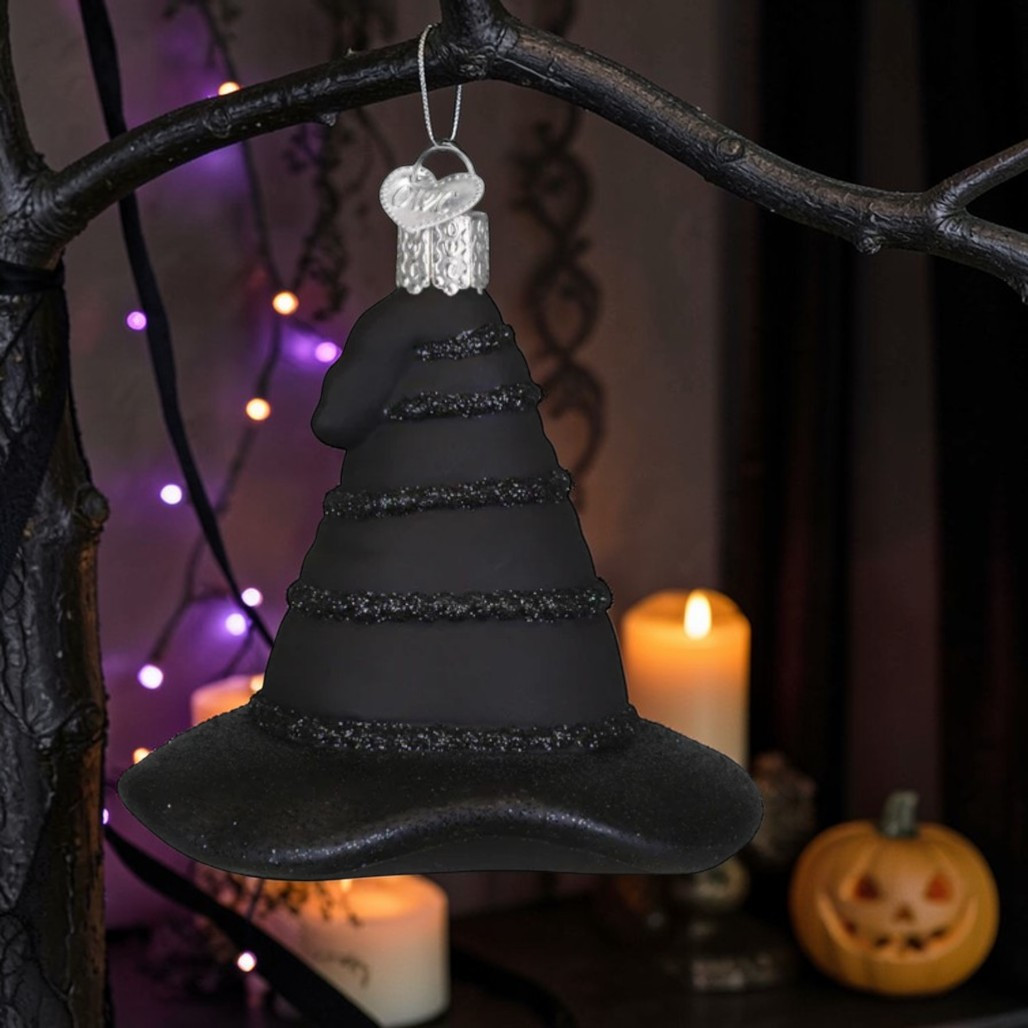 Old World Christmas The Green Witch’s Hat Ornament | Glass
