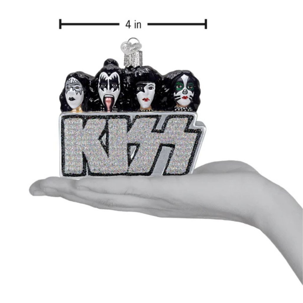 Old World Christmas KISS Band Ornament | Mouth-Blown Glass