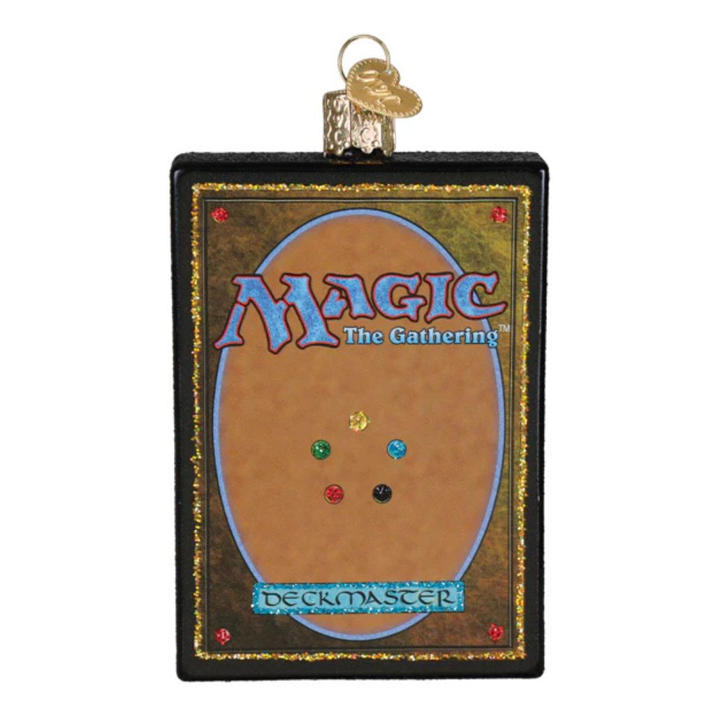 Old World Christmas Magic: The Gathering Card Back Ornament | Glass