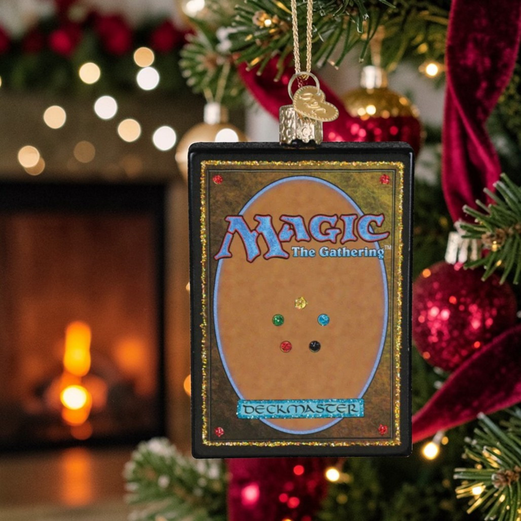 Old World Christmas Magic: The Gathering Card Back Ornament | Glass