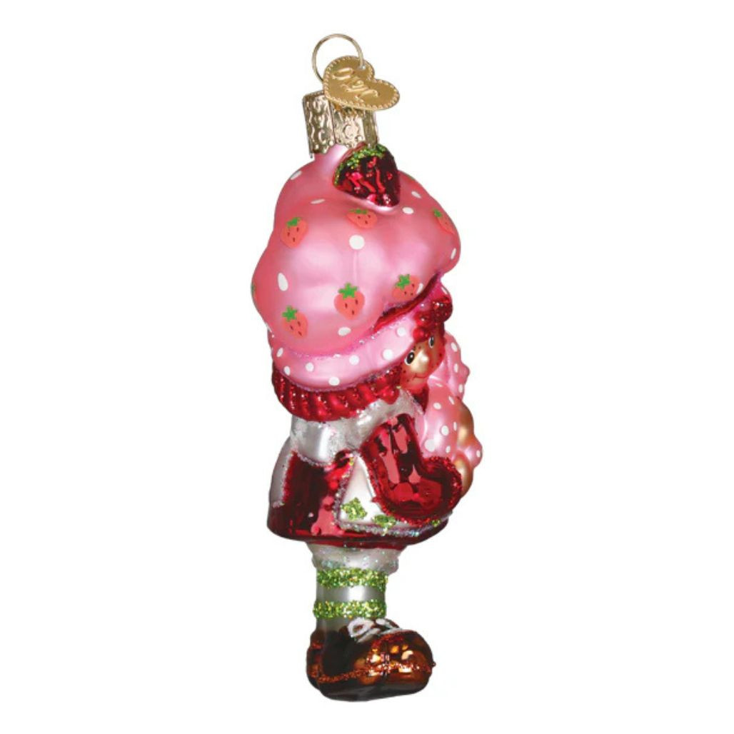 Old World Christmas Strawberry Shortcake and Custard | Blown Glass