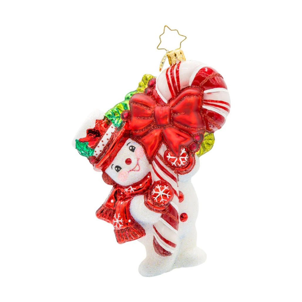 Christopher Radko Snowy Retro Cheer Ornament | 5.5in
