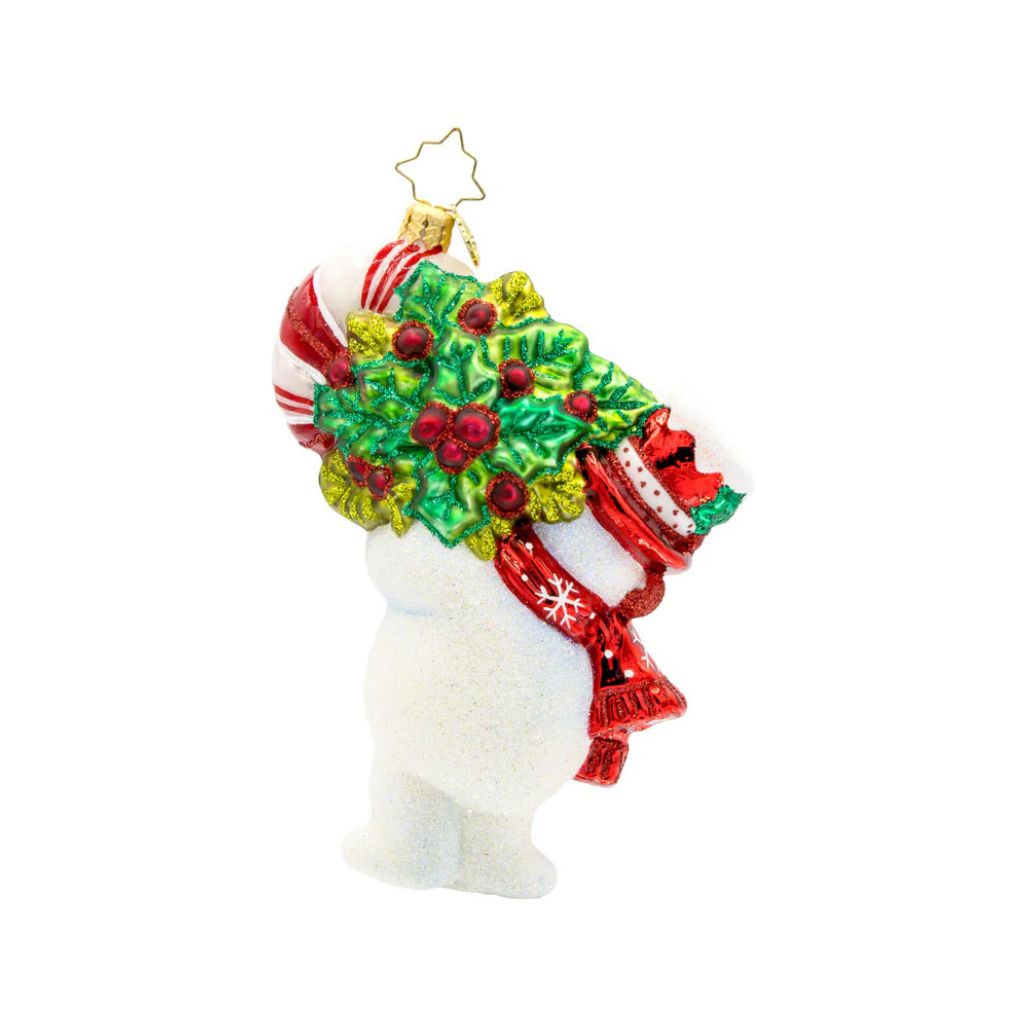 Christopher Radko Snowy Retro Cheer Ornament | 5.5in